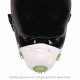 10 Stück Mund Nasen Atem Maske mit Ventil | FFP3 NR