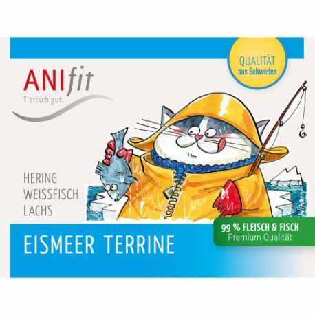 Anifit Eismeer Terrine Hering / Weißfisch / Lachs Dose 810gr Katzen