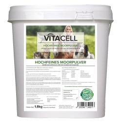 VitaCell Moorpulver fein 1,8kg Trockenmoorpulver für Tiere Vitacell