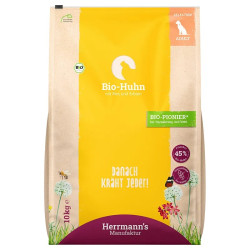 Herrmann's Adult Bio-Huhn mit Reis & Erbsen 10 kg Trockenfutter